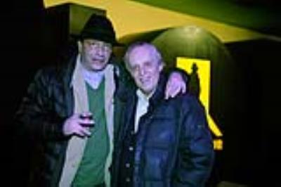 Andrea Pinketts and Dario Argento